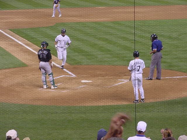 Larrrry Walker!!  Home run, yeah baby!
